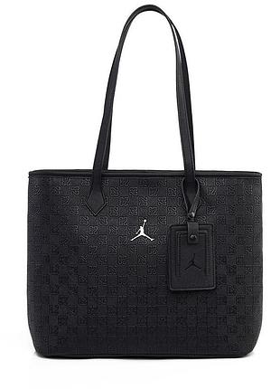 Сумка nike jordan monogram tote bag шопер чорна тоут сумка найк джордан в зал спортивна