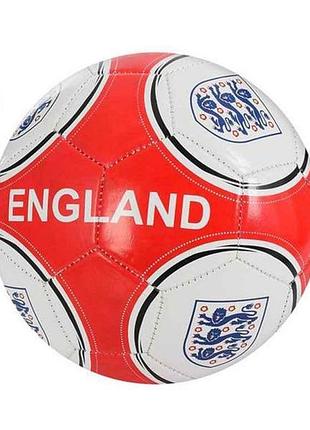 Мяч футбольний розмір 5 пвх вага 260-280г червоний ev-3362 england тм metr