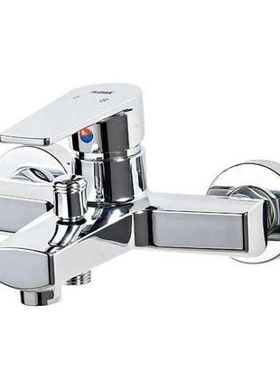 Смеситель настенный хром oscar-009 euro chrome (без шланга и лейки) тм plamix