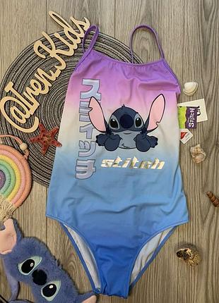 Суцільний купальник стіч "stitch" для дівчинки-підлітка від 13 до 14 років (158/164 ріст), бренд c&a німеччина