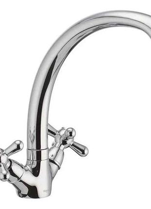 Змішувач на мийку хром dominox 273 гайка тм haiba