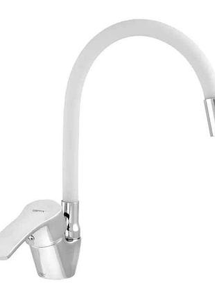 Змішувач на мийку білий yub 279 reflector white тм zerix