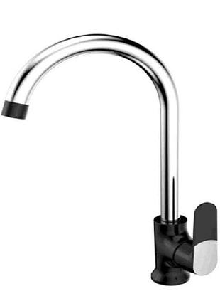 Змішувач для кухні premium tiger 014 (black) тм mixxus