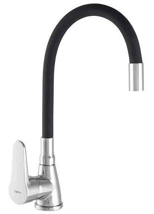 Змішувач на мийку чорний sop7 146 reflector black тм zerix