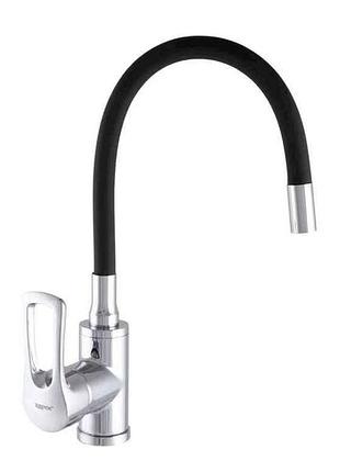 Змішувач на мийку чорний sar 181 reflector black тм zerix