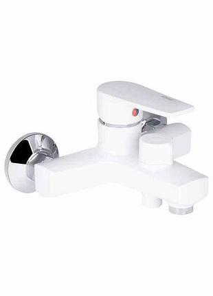 Смеситель настенный белый для ванны 35w 006n (k35) brin35w006n тм brinex