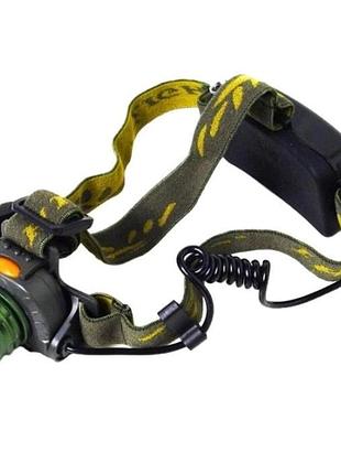 Наголовний ліхтар, перезарядний налобний ліхтар head lamp, потужний акумуляторний налобний ліхтарик ha-23