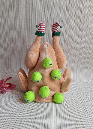 Новорічна шапка-індичка з брюссельською капустою 🎄🍗 peacocks