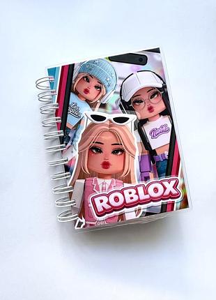 Мини альбом на липучках roblox в стиле барби