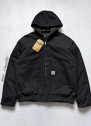 Куртка carhartt wip detroit og active j130-m black чорна чоловіча куртка на весну кархарт бомбер детроїт xl