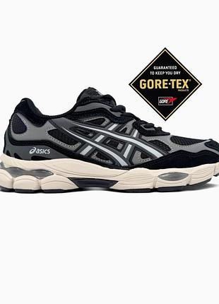 Asics gel-nyc black/grey gore-tex