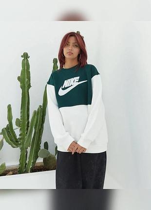 Nike світшот big swoos зелений
