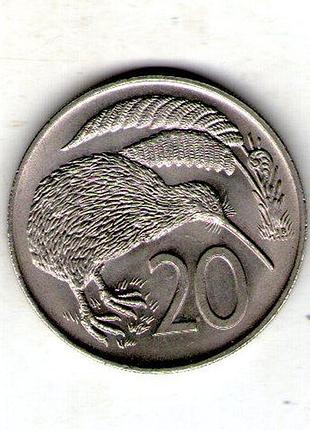 Новая елизавета елизавета ii 20ment 1969 год медно-никелевый сплав, 11.31g, ø 28.58mm no3909