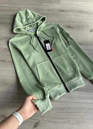 C.p. company zip hoodie c.p. company green