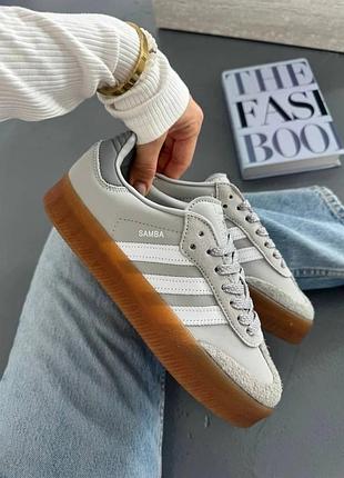 Adidas samba platform grey
