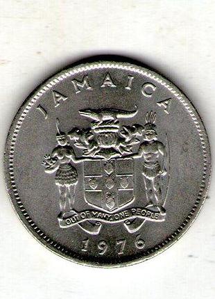 Ямайка 20 офисная 1976 год медно-никелевый сплав, 11.31g, ø 28.5mm no4009
