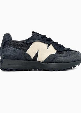 New balance 327 black/grey/white
