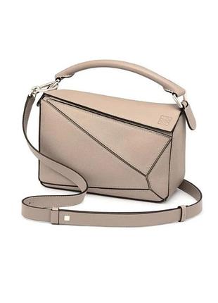 Loewe medium puzzle edge bag sand