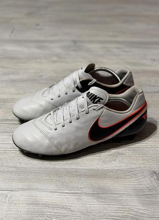 Футбольні бутси nike tiempo genio ii fg оригінал р44