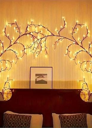 Гирлянда 1,5 м 144 led, usb, 8 режимов, теплый свет