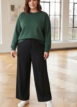 Черные брюки свободного кроя от river island г.18