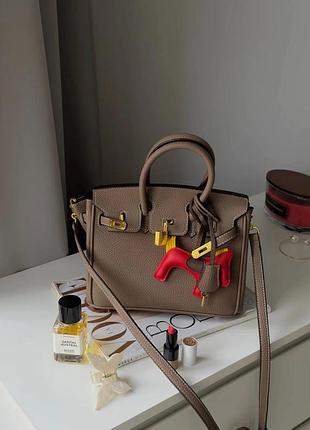 Hermes hermès birkin 25 etoupe/gold 25 x 19 x 12