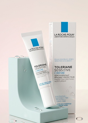 Успокаивающий увлажняющий крем для чувствительной кожи, la roche-posay toleriane sensitive crème, 15 мл