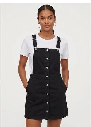 Стильний сарафан-оверрол h&m divided чорний