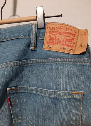 Levis selvedge 501 голубые оригинальные джинсы 38/30 большой размер