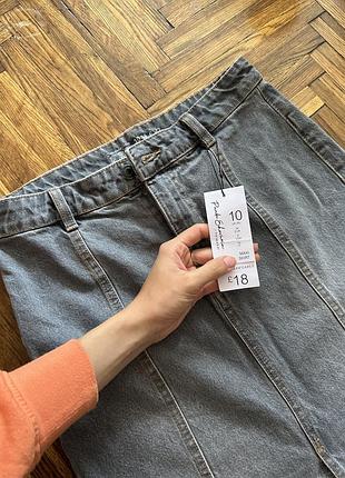 Джинсова максі спідниця/maxi skirt primark m