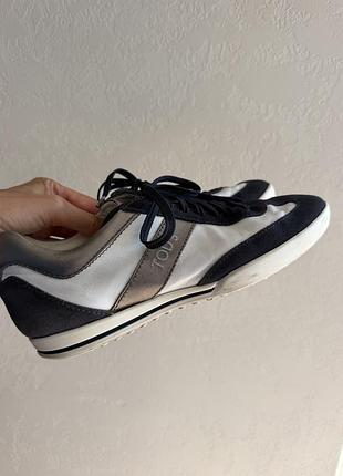 Біло сині шкіряни кеди 2