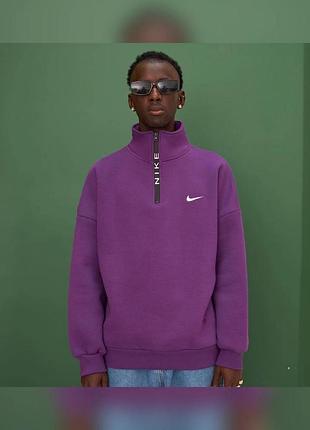 Nike світшот zip фіолетовий
