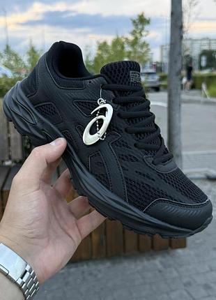 Кроссовки asics gel flux 4, сеточка (черные)