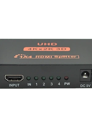 Сплітер hdmi 1=>4 4k dc5v/2a активний