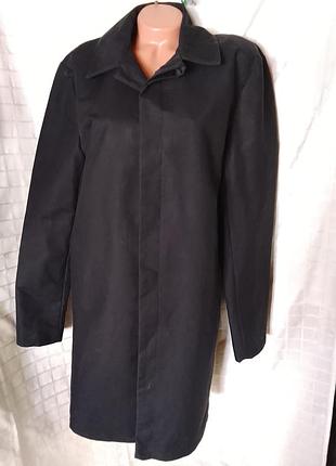Мужское черное пальто asos design tall (размер 48-50 / m-l на высокий рост)