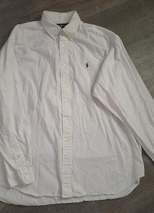 Белая базовая рубашка ralph lauren размер xl-2 xl