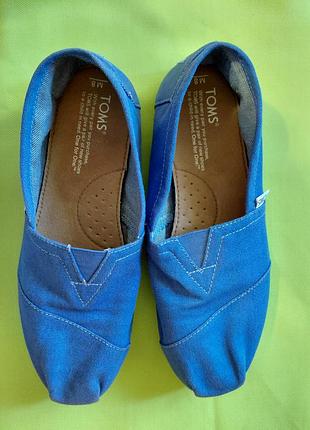 Мужские слипоны / эспадрильи Toms classic canvas (оригинал) - размер us m8 (40.5 - 41)