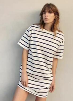 Сукня-тельняшка zara.