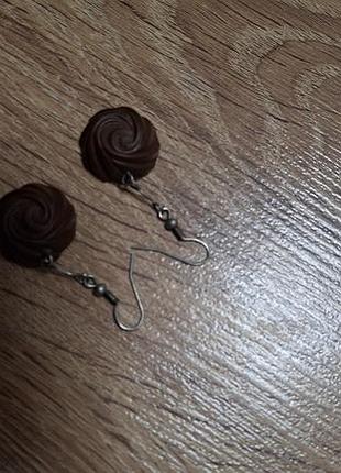 Серьги зефирки