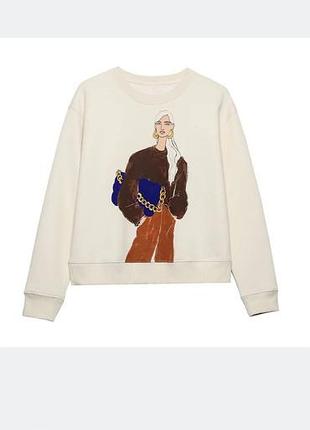 Світшот zara на флісі