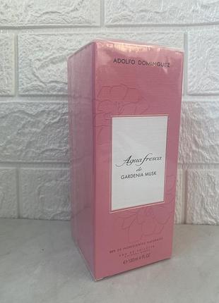 Adolfo dominguez aqua fresca de gardenia musk 120 мл туалетная вода для женщин, спрей, 88% натуральных ингредиентов
