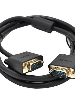 Кабель veggieg vg-3 vga 3 + 6 (тато-тато) od-6.5мм 1 ферит