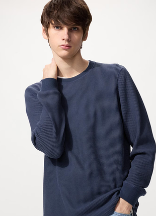 Лонгслів вафельний uniqlo (484780)