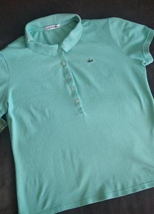 Жіноча футболка з  воротніком поло lacoste ,р.46
