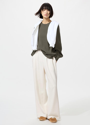 Лонгслив вафельный uniqlo (484780) 2