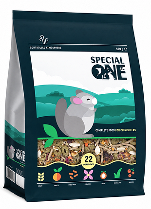 Special one — повнораціонний корм для шиншил, 500 г