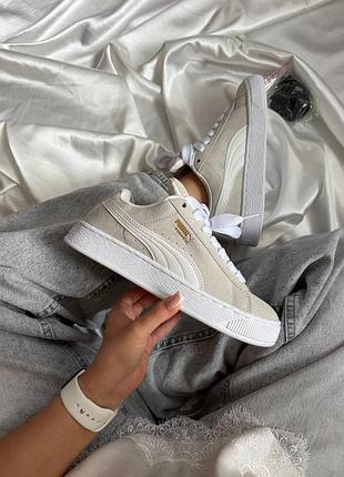 Puma suede xl grey white