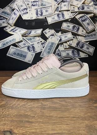 Кеди , puma , жіночі , мають рожево сірий колір, розмір 38,5 , розмір устілки 24,5 сантиметрів.