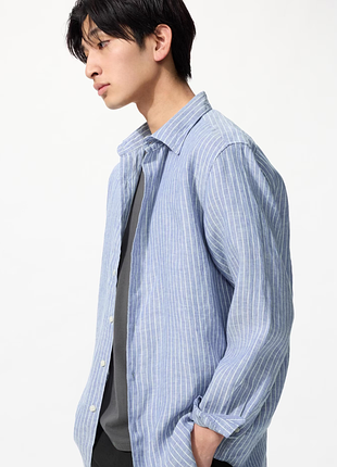 Сорочка лляна uniqlo (488881)