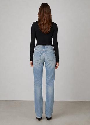 Джинси zara 34 xs прямі блакитні